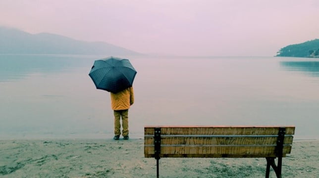 surf fishing in rainy weather