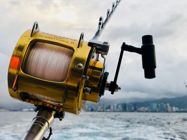 surf fishing with a conventional reel