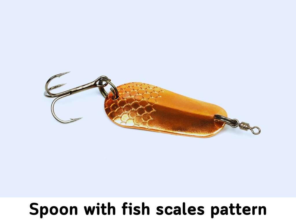 spoon with fish scales pattern