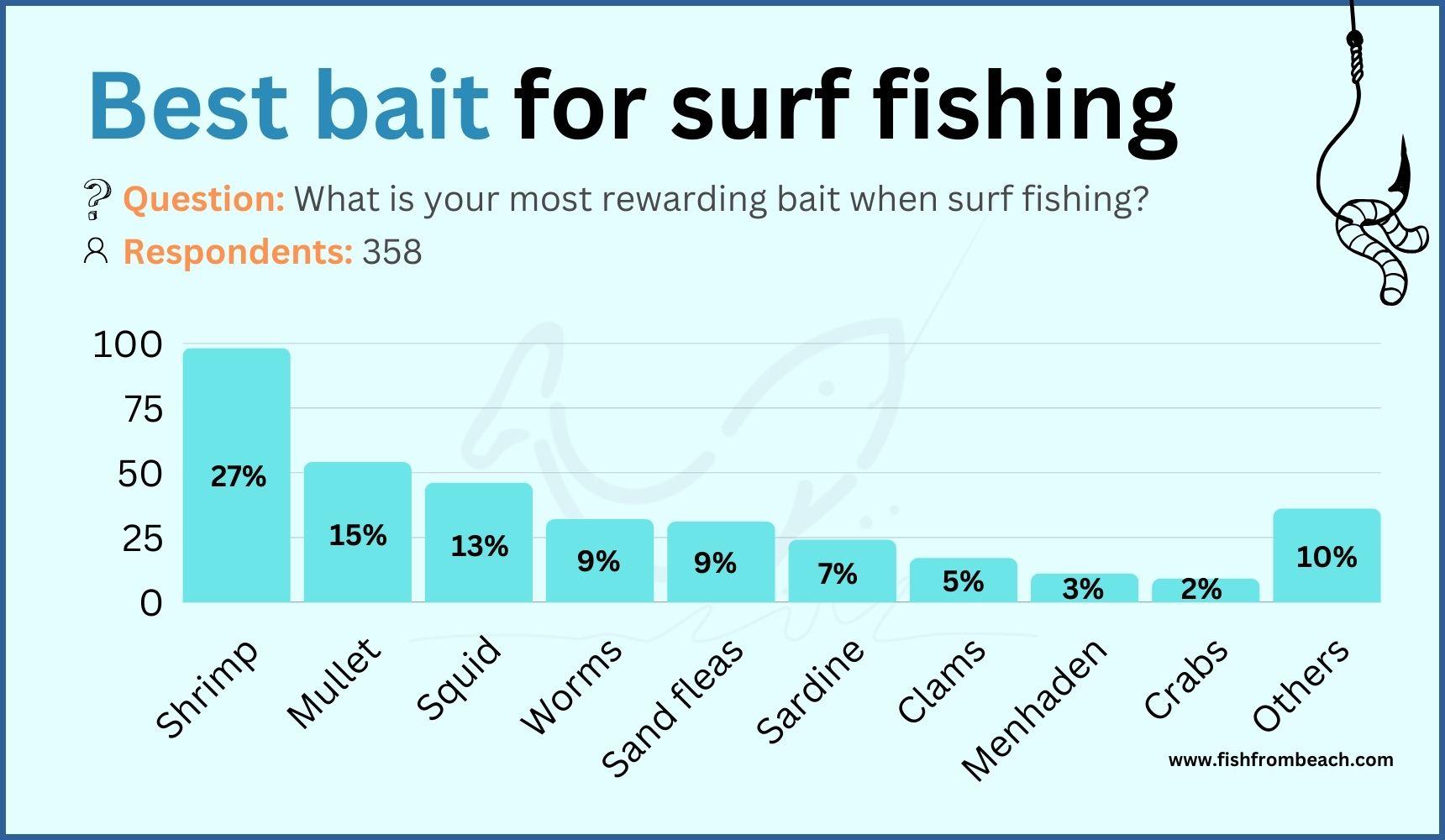 Which natural bait for surf fishing